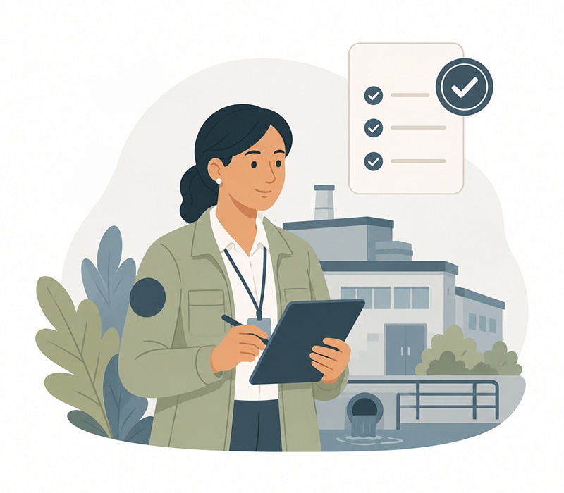 Government environmental public health professionals reviewing field training resources