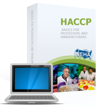 Laptop with HACCP textbook 